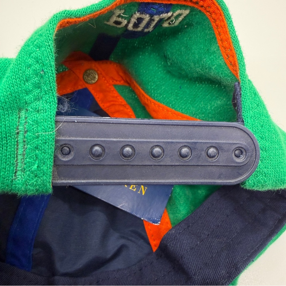 Polo Ralph Lauren 67 ATHL. DIV P-Wing Hat Cap Green Fleece Snapback One Size NWT - Picture 11 of 14